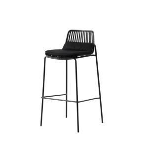 Стул барный Stool Group Louran D-012H-75 black черный с подушкой