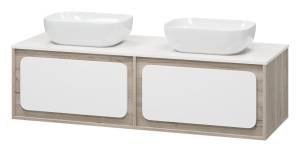 Тумба с раковиной Misty Дубль П-Дуб-09150-372Я