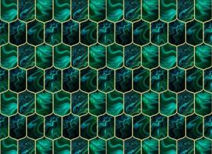 3D Фотообои Artegrafico «Изумрудный мрамор» BL-043 песок