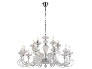 Большая подвесная люстра Newport Аннет 8620+5/C chrome clear