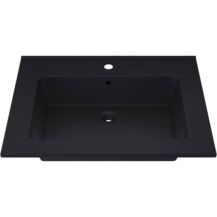 Раковина Uperwood Parma Quartz 291003000 черная матовая, уголь, 66x47.5