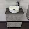 Тумба с раковиной Comforty Эдинбург-60Н 00-00004767 бетон светлый фото 5