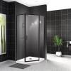 Душевой уголок BelBagno UNO-195-P-1-100-C-NERO черный фото 2