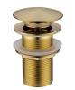Донный клапан Boheme Brillante 612/2-MG клик-клак Matt Gold с переливом