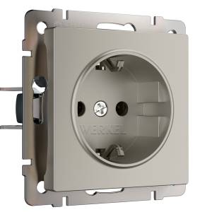 Розетка с заземлением и шторками Werkel W1271104