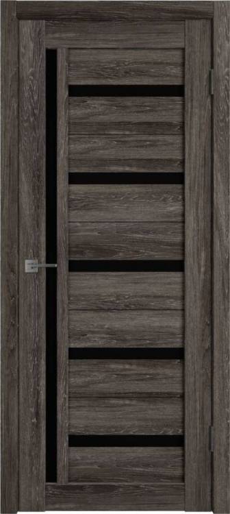 Межкомнатная дверь Владимирская Фабрика Дверей Atum 18 Terra Vellum стекло Black Gloss 900x2000