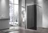 Душевая перегородка Vincea Walk-In VSW-1H110CGB 1100x2000, профиль черный, стекло тонированное фото 2