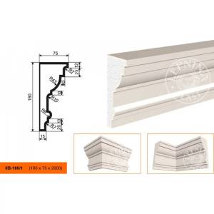 Карниз LepninaPlast КВ-180/1 200x7.5x18