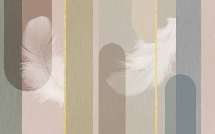 3D Фотообои Artegrafico «Нежная геометрия» GE-003 акварель