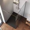 Душевая перегородка Am.Pm Func W84WI-120-F1-MTE 120x200, стекло прозрачное 8 мм, профиль хром матовый фото 4