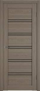 Межкомнатная дверь Владимирская Фабрика Дверей Atum Pro 28 Brun Oak стекло Black Gloss 700x2000