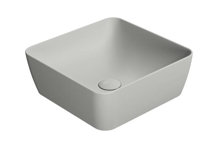 Раковина GSI Nubes 903817 серый матовый, 38x38