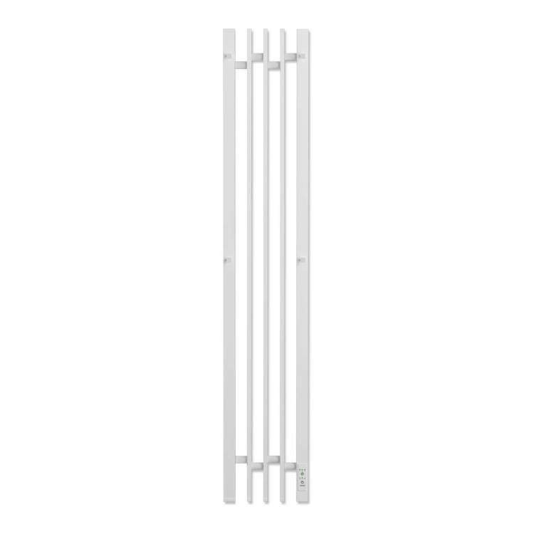 Полотенцесушитель электрический Apextermo Дельта DL10113WM с крючками, белый матовый, 110x18