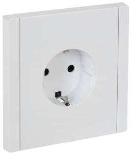 Розетка 1-местная с заземлением IEK Forte&Piano FP-R11-16-K01 белый