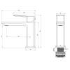 Смеситель для раковины Wonzon & Woghand Diamond WW-88139011-BN брашированный никель фото 2