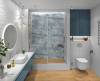Керамогранит Global Tile Woodstock GT408013882MR Бежевый танграм 40x80 фото 11