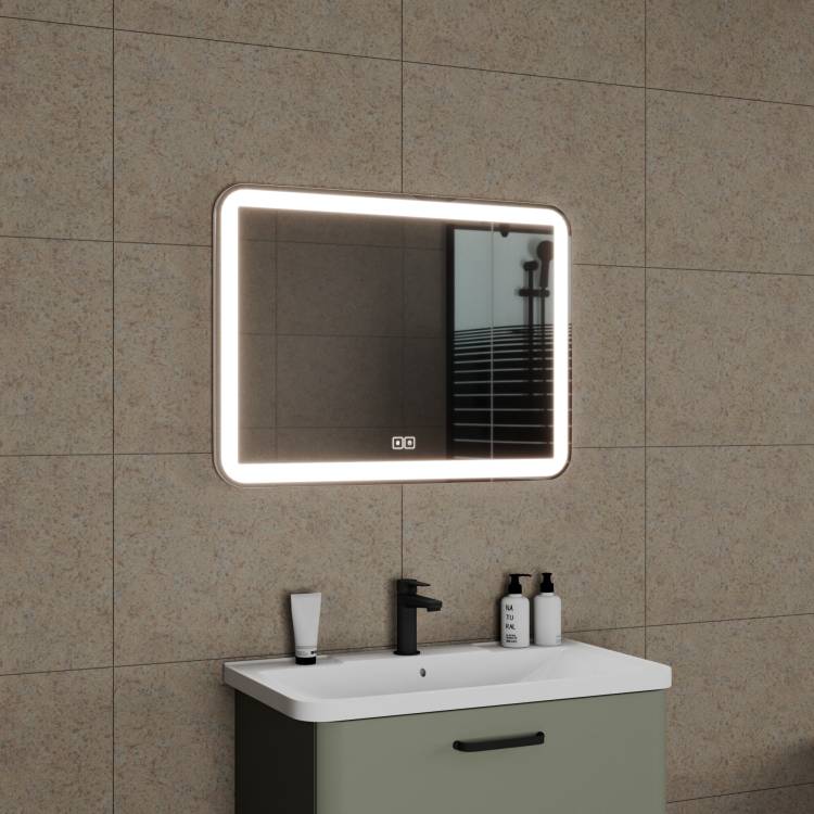 Зеркало Veneciana Volturno 68015 с подсветкой, сенсорный выключатель, с подогревом, 60x80