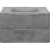 Тумба с раковиной Vincea Paola 80 бетон фото 4