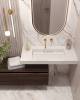 Раковина-столешница Armadi Art Flat 859-100-CLCT моноблок Calacatta 1010x452x80
