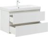 Тумба с раковиной Aquanet Vega 90 белый глянец фото 6