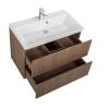 Тумба с раковиной Art&Max Verona-Push Коричневый, 60x80 фото 5