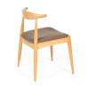 Стул Tetchair Bull 13985 Натуральный + Коричневый 54.5x54x75 фото 2