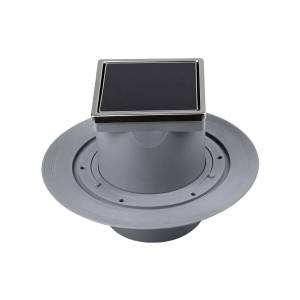 Душевой трап Pestan Dry Black Glass Confluo Standard Vertical 13000110 черный