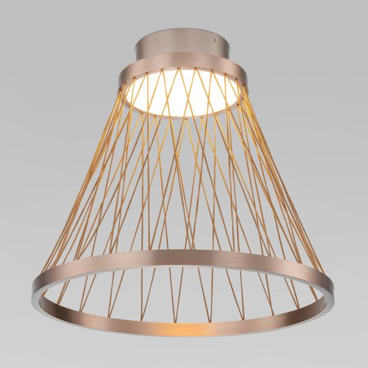 Потолочный светодиодный светильник Eurosvet Cesta 40018/1 LED коричневый