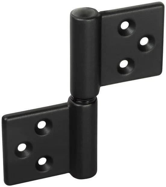 Петля карточная Morelli CH-R 85X82 B черный