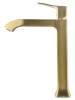 Смеситель для раковины Wonzon & Woghand WW-88019072-BG высокий, брашированное золото фото 4