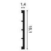 Плинтус Orac Decor Fundamentals SX168 200x1.4x15.1 фото 2
