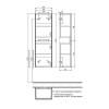 Шкаф-пенал Iddis Edifice EDI35W0i97 35см, белый фото 5