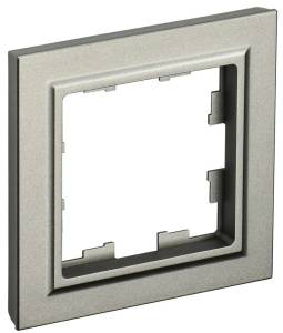 Рамка 1-постовая IEK Brite BR-M12-K37 шампань