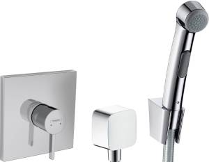 Гигиенический душ Hansgrohe 32128000 со смесителем 76615000