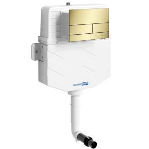 Смывной бачок скрытого монтажа Wasserkraft New Aller 10TLT.031.ME.PG04 клавиша золото глянцевое