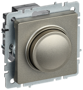 Светорегулятор поворотно-нажимной IEK Brite BR-D20-0600-K37 шампань