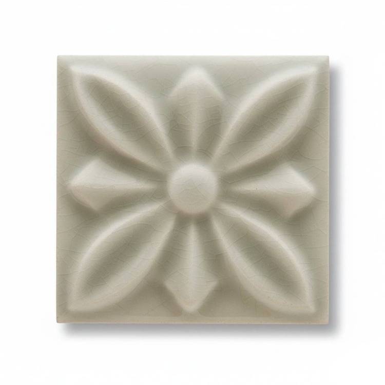 Вставка Adex Studio ADST4059 Taco Relieve Flor №1 Graystone 3x3