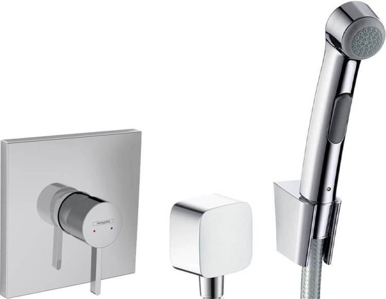 Гигиенический душ Hansgrohe 32128000 со смесителем 76615000