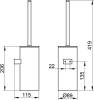 Набор Keuco Ершик Collection Moll 12769 хром, белый + Держатель туалетной бумаги Collection Moll 12762 хром фото 4