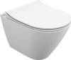 Комплект Унитаз подвесной Cersanit City Oval Clean On DPL EO slim + Инсталляция Pestan Fluenta 40006356 + 40006361 с кнопкой смыва, хром фото 3