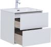Тумба под раковину Aquanet Lino 60 287540 белый глянец фото 6