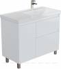 Тумба с раковиной Aquanet Nova Lite 2.0 90 R 365929 Белый глянец