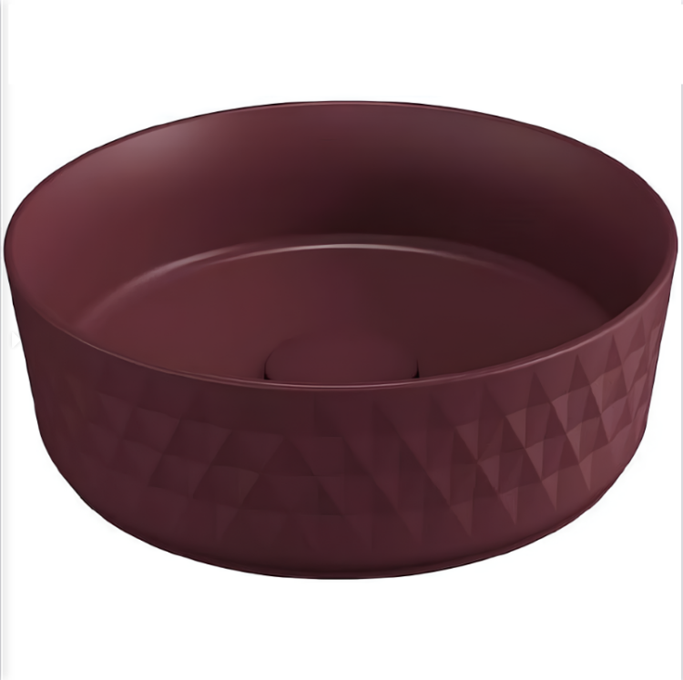 Раковина Isvea Davanti 36 10NF67036SV-2R бордовый матовый, 36 см