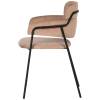 Стул Bradex Home Napoli FR 0326, латте с черными ножками фото 3