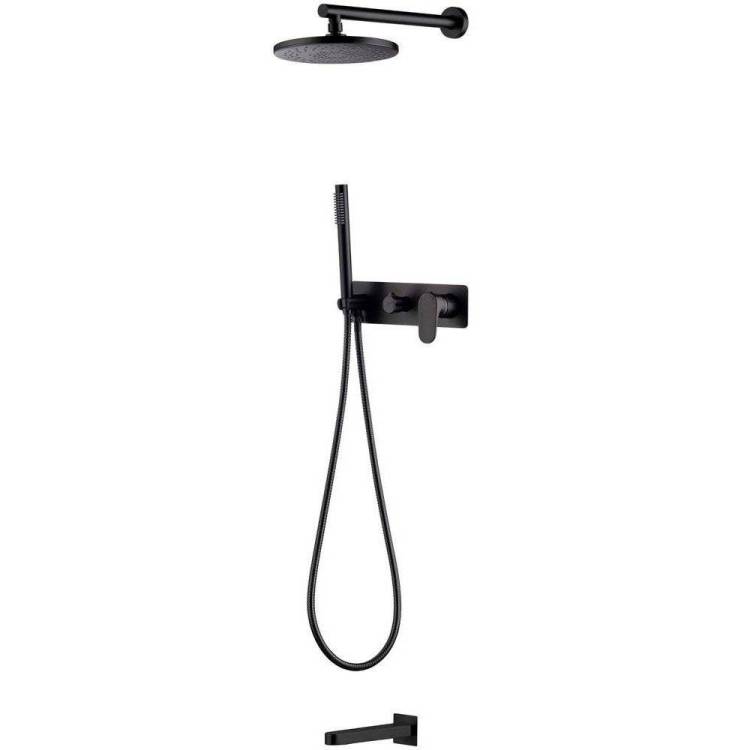 Душевой комплект Boheme Spectre 454-2-B черный