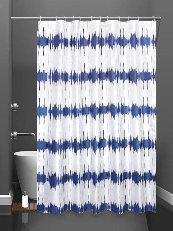 Шторка для ванной Bath Plus Charme Orange Trend ch21018-1 голубая