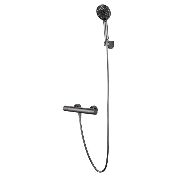 Смеситель для душа Wonzon & Woghand WW-B2029-A-BGG термостатический, темный графит