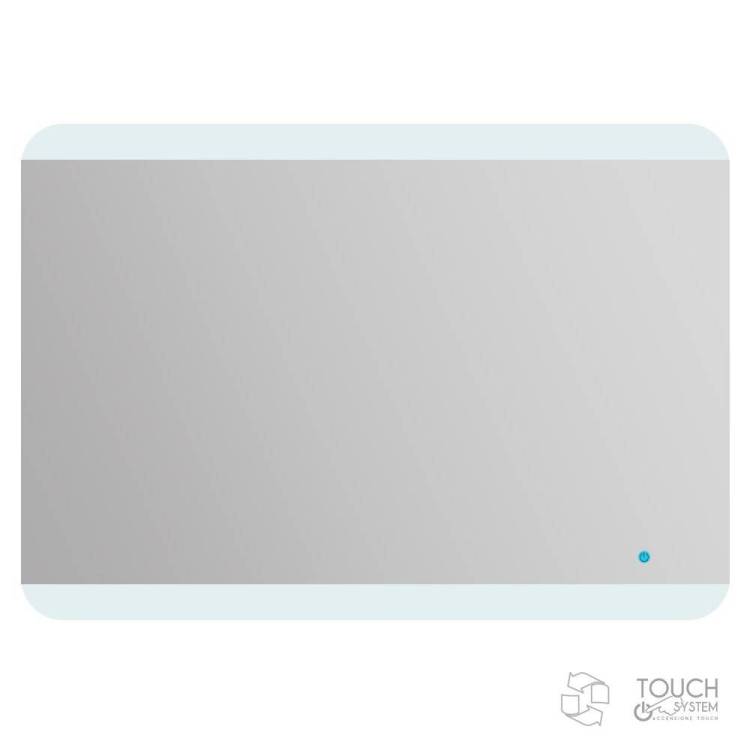 Зеркало Cezares 45005 со встроенной LED подсветкой и сенсорным выключателем Touch System, реверсивное, 100х70