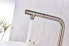 Смеситель для кухни Paulmark Viper Vi213105-BS с выдвижным изливом, брашированная сталь фото 10