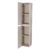 Шкаф-пенал Belbagno Kraft KRAFT-1600-2A-SC-RGB-L 33x30x160 Rovere Galifax Bianco подвесной левосторонний фото 3